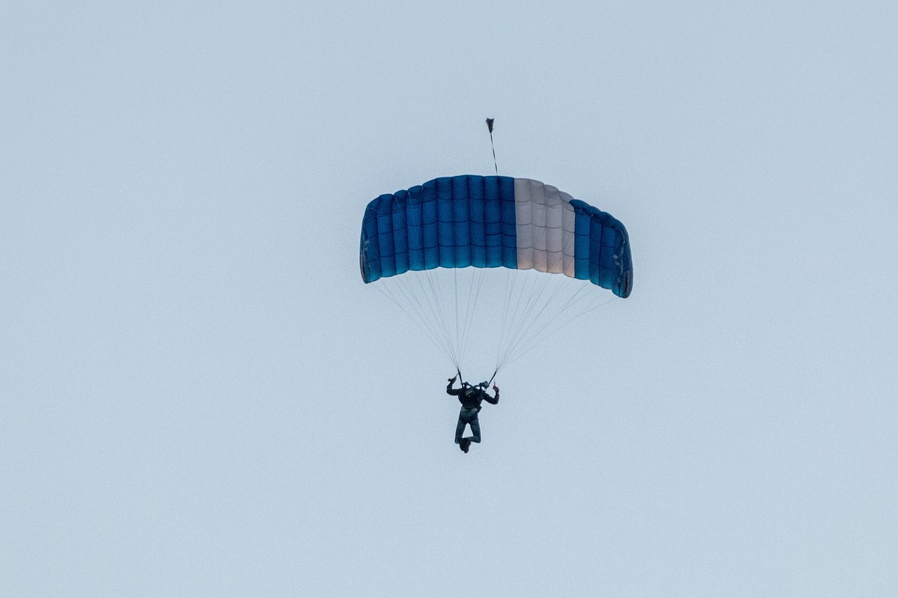 What are safety risks in skydiving?